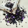 Guofeng super fada gás brilho fino cascalho pedra natural material para nail art bolsa DIY usar armadura joias conta manual material de cânhamo flow