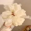 Scrunchie Floral de Malha Bolha Doce para Mulheres, Elástico de Cabelo de Alta Qualidade e Elegante, Acessório de Cabelo para o Início da Primavera