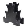 Suporte para Halteres 3 Camadas 3 Pares de Halteres Pequenos Impregnados com Plástico Suporte Especial em Forma de Folha Três Camadas Fitness Doméstico Fornecimento Direto do Fabricante