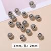 Accesorios de joyería de aleación DIY plata Xizang cuenta martillada cuenta suelta pulsera cuenta anillo cabeza colgante pequeña mayoreo