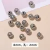 Jingde Joyería DIY Accesorios de Joyería de Aleación Pulsera con Patrón Martillado de Plata de Tíbet Cuentas Espaciadoras Anillos Redondos Colgantes Pequeños Venta al por Mayor