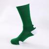 Calcetines deportivos clásicos de baloncesto de caña alta con fondo de toalla, calcetines altos de élite antideslizantes y gruesos de felpa