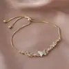 Luxo Leve, Elegante e Doce Pulseira Borboleta Sonho com Fitas para Mulheres, Design de Nicho Exquisito e de Ponta, Joia Versátil Venda Direta do Fabricante