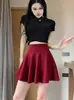 Falda Estrecha Moda Oficina Sexy Adelgazante Yoga Deportiva Sin Forro Discoteca Baile Cubre Cadera Falda Plisada