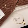 Colección de Collares Vintage de Lujo Ligero Elegante Gama Alta Ojo de Tigre Estilo Francés, Cadena de Clavícula Única Versátil de Moda de Nicho para Mujeres