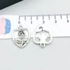 1 nuevo colgante de aleación de plata antigua estilo retro flor rosa girasol colgante accesorios para joyería DIY