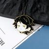 Insignia de Metal Demon Slayer: Mercancía de Kimetsu No Yaiba: Zenitsu Agatsuma, Tanjiro Kamado, Pilar de los Insectos, Hashibira Nezuko, Pin Broche de Esmalte Pintado