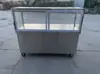 Carrito de Carrito de Puesto de Mercado Nocturno de Acero Inoxidable para Snacks, Platos Fríos, Fideos Fríos, Gelatina de Hielo, Platos Estofados, Comida Cocinada y Desayuno