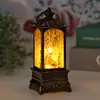 Decorações de Natal Lâmpada de Vento de Natal Castiçal Lâmpada Decoração Luz Noturna Enfeites de Mesa Presentes de Natal