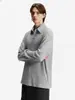 Camisa Polo Rayada Vertical Texturizada Estilo Old Money Cattee para Hombre y Mujer, Nuevo Top Casual de Punto Simple Tendencia de Primavera