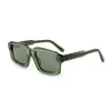 Gafas de Sol Cuadradas Pequeñas de Acetato Personalizadas de Moda y Sencillas para Mujer Verano Nuevas Protección Solar Gafas de Sol Polarizadas de Alta Gama para Mujer