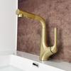 Lavabo Blanco Leche Grifo Extraíble Cajón de Baño Ajustable 4 Puntos Encimera de Baño Lavabo Caliente y Frío