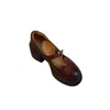 Versión de Piel de Oveja~ Mocasines Versátiles que Aumentan la Altura para Mujeres Bajitas, Zapatos de Cuero Retro de Correa Única con Suela Gruesa y Punta Redonda