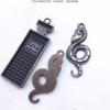 Desarrollo de colgante de botella de perfume retro nostálgico DIY componentes de joyería de aleación de zinc retro productos de serpiente del Zodíaco colgante
