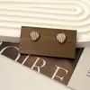 Novos Brincos da Moda Tendência Venda Quente Borboleta Vazada com Gotejamento de Óleo Design Único, Brincos Florais, Acessórios de Orelha em Forma de Coração