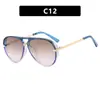Gafas de Sol con Forma de Sapo Simples 2025 Nuevas Gafas de Sol Europeas y Americanas de Moda Versátiles Retro para Conducir Viajes
