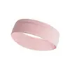Faixa de Cabeça Esportiva Masculina 100% Algodão Elástica Cor Sólida Antiderrapante Anti-Suor Faixa de Cabeça para Yoga Feminina Acessório de Cabelo para Corrida Fitness