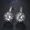 Brincos de Zircônia Redondos Simples de Temperamento Europeu e Americano Elle Mosha Jewelry AliExpress Joias Femininas Bonitas Versáteis