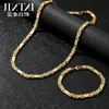 Venda Quente Transfronteiriça Amazon Aliexpress Moda Europeia e Americana Tendência Personalizado Aço Inoxidável Aço Titânio Colar Pulseira Masculina
