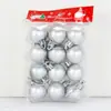 Bola de Navidad de dragón y tigre al por mayor transfronteriza 3 cm Bola colgante para decoración de árbol de Navidad bola brillante mate con purpurina Día de Año Nuevo
