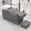 Cama para Lavar el Cabello de Salón de Peluquería Estilo Celebridad de Internet Semi-Reclinable Lavabo Profundo Cama para Lavar el Cabello Salón de Peluquería Cama para Enjuagar Cama para Cuidado y Crecimiento del Cabello