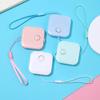 Fita Métrica Quadrada Mini Personalizada para Circunferência da Cintura, Conveniente Fita Métrica Macia Estilo Macaron para Circunferência da Cintura, Retrátil Automaticamente, Atacado