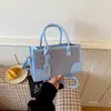 Bolsa de Axila Color-Block Transfronteiriça da Moda para Mulheres, Bolsa de Mão Casual com Decoração de Fivela de Metal, Bolsa de Ombro e Transversal Fashion para o Dia a Dia