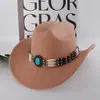 Chapéu de Cowboy Transfronteiriço, Chapéu Estilo Boêmio, Chapéu de Cowboy, Roupas da Moda, Acessórios, Corrente para Chapéu de Cowboy Atacado