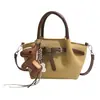 Bolsa Saco de Couro de Alta Qualidade com Padrão de Lichia 2026 Nova Coleção de Primavera Bolsa de Mão e Bolsa Transversal Design de Nicho Fashionável Bolsa Asa