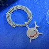 Collar de Aleación con Colgante Digital de Dólar con Diamantes Completos Estilo Hip-Hop Europeo y Americano Más Vendido Transfronterizo Joyería Imprescindible de Moda