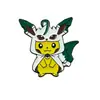 Broche de Aleación de Dibujos Animados de Pokemon Pikachu Insignia Periférica Linda de Anime Accesorio Creativo Unisex Transfronterizo