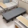 Cama individual plegable para uso conveniente para siestas en casa o en la oficina, cama de siesta simple para cuidado hospitalario y acompañamiento nocturno