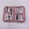 Set de 7 Piezas Personalizable con Logo al por Mayor de Cortaúñas para Manicure y Pedicure, Tijeras para Uñas, Pinzas para Uñas, Set de Herramientas de Belleza