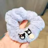 2026 Versión Coreana Lindo Scrunchie de Peluche Dibujo Animado Otoño e Invierno Goma para el Cabello Accesorio para el Cabello Diario Dulce