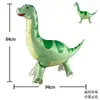 Novo carrinho de caminhada com rodas animal filme de alumínio balão desenho animado em pé imitação corda brinquedo real feira noturna praça atacado