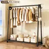 Cabide simples e autônomo para quartos, um cabide de roupas móvel e espessado adequado para apartamentos alugados, um cabide de roupas leve e estiloso