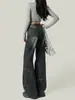 Elegantes jeans de campana de cintura alta para mujer, de moda para principios de otoño, versátiles, no ajustados, para figura de pera, holgados, estilo bootcut