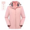 Jaqueta Outdoor para Homens e Mulheres, Conjunto Duas Peças Destacável Três-Em-Um, Roupas de Trabalho Quentes Fixas de Outono e Inverno com Logotipo Estampado
