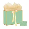 Bolsas de Regalo de Cumpleaños Portátiles, Bolsas de Papel para Empaque, Bolsas de Compras con Lazo, Al por Mayor en Stock, Comercio Exterior, Fabricantes Transfronterizos, Envío Gratis