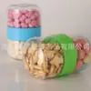 Doble Pasador Combinación Personalizada Frasco Espiral Merienda Complementaria para Bebé Juguete Dos Lados Se Pueden Separar Botella de Plástico Transparente