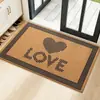 Felpudo de entrada personalizado de palmera de coco artificial, tapete antideslizante para entrada, felpudo resistente a la suciedad y al desgaste, alfombra raspadora de arena