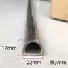 Acero Inoxidable 304 6m de Largo Riel Semi-Circular Eléctrico Deslizante para Puerta Riel de Piso Perforado con Tornillos de Expansión Sujetador Macho y Hembra Riel
