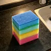 Esponja de limpieza, alta densidad, doble cara, esponja colorida para uso en la cocina, lavado de platos y fregar ollas y sartenes, paño de limpieza engrosado, bloque de esponja absorbente
