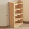 Estantería de almacenamiento de madera maciza para sala de estar, estantería infantil integrada simple, estantería de varios niveles para el hogar para dormitorio y jardín de infantes, modelo nuevo