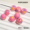 Cuentas Pintadas a Mano, Lindas Cuentas de Cadena para Celular DIY Chapadas Multicolor, Mapache de Dibujos Animados con Goteo de Aceite, Corazón, Cachorro, Cuentas de Flor