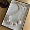 Colar de Corda Trançada de Ráfia com Pérolas Exageradas Corrente de Cintura Cinto Boêmio Designer Italiano Senso de Design de Nicho