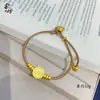 Pulsera Auspiciosa del Dios de la Riqueza de Cinco Vías con Cuentas de Transferencia, Mismo Estilo que la Pulsera de Xiao Zhan, Hilo Rojo para el Año de Nacimiento, Simple y Versátil, Perfecta para Regalar