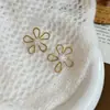 Novos brincos de esmalte com bolinhas creme estilo vintage francês, brincos de argola com contas quadradas gentis estilo coreano para o dia a dia, brincos versáteis
