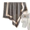 Moda Bufanda Nueva Bufanda Patrón Twill Cuadrado Grande 90cm Mate Antideslizante Pañuelo para la Cabeza Chal de Viaje Bufanda