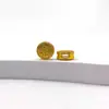 Prata S925 Banhada Tamanho Pequeno Diamante Jade Cabaça Acessórios Pulseira Colar Fio DIY Contas Artesanais Produto Semi-Acabado